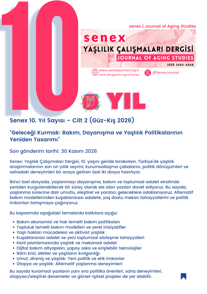 Senex Dergi 10. Yıl Sayısı – Cilt 2 Yazı Çağrısı